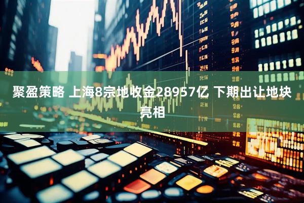 聚盈策略 上海8宗地收金28957亿 下期出让地块亮相